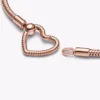 Pandora Moments Armband mit Herzverschluss und Snake Chain, 14 Karat Roségold-Beschichtung Pandora Moments Armband mit Herzverschluss und Snake Chain, 14 Karat Roségold-Beschichtung