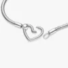 Pandora Moments Armband mit Herzverschluss und Snake Chain aus Sterlingsilber Pandora Moments Armband mit Herzverschluss und Snake Chain aus Sterlingsilber