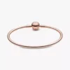 Pandora Moments Bangle, 14 Karat Roségold-Beschichtung