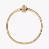 Pandora Moments funkelndes Crown O-Snake Chain-Armband, 14-karätig vergoldet Pandora Moments funkelndes Crown O-Snake Chain-Armband, 14-karätig vergoldet