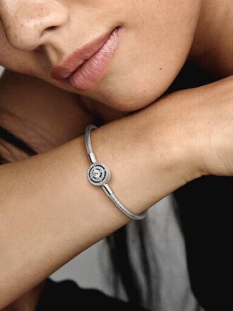 Pandora Moments Halo-Snake Chain-Armband – Sterlingsilber Pandora Moments Halo-Snake Chain-Armband – Sterlingsilber
