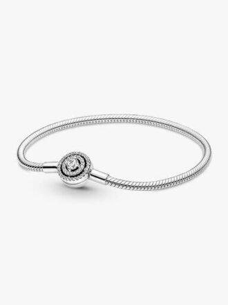 Pandora Moments Halo-Snake Chain-Armband – Sterlingsilber Pandora Moments Halo-Snake Chain-Armband – Sterlingsilber