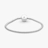Pandora Moments Halo-Snake Chain-Armband – Sterlingsilber