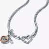 Pandora Moments Halskette mit Nieten und Herz-Dangle-Set, 2er-Set Pandora Moments Halskette mit Nieten und Herz-Dangle-Set, 2er-Set