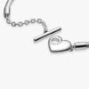 Pandora Moments Herz-T-Bar-Snake Chain-Armband – Sterlingsilber Pandora Moments Herz-T-Bar-Snake Chain-Armband – Sterlingsilber