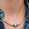 Pandora Moments Herzverschluss-Snake Chain – Sterlingsilber Pandora Moments Herzverschluss-Snake Chain – Sterlingsilber