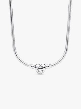 Pandora Moments Herzverschluss-Snake Chain – Sterlingsilber Pandora Moments Herzverschluss-Snake Chain – Sterlingsilber