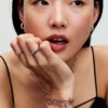 Endgültiger Verkauf – Pandora ME Pavé & Black Dual Ring, 14 Karat Roségold-Beschichtung Endgültiger Verkauf – Pandora ME Pavé & Black Dual Ring, 14 Karat Roségold-Beschichtung