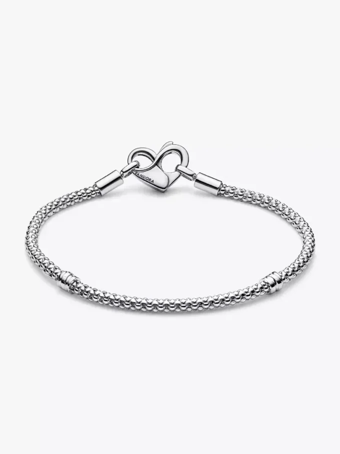 Pandora Moments Kettenarmband mit Nieten aus Sterlingsilber Pandora Moments Kettenarmband mit Nieten aus Sterlingsilber