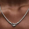 Pandora Moments Kettenhalskette mit Nieten aus Sterlingsilber Pandora Moments Kettenhalskette mit Nieten aus Sterlingsilber