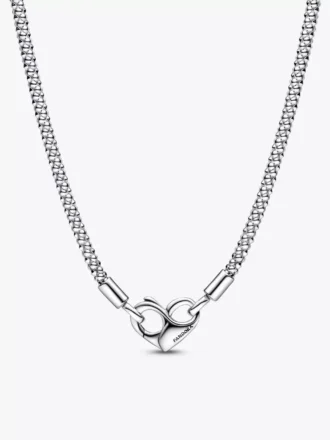 Pandora Moments Halskette mit Nieten und Herz-Dangle-Set, 2er-Set Pandora Moments Halskette mit Nieten und Herz-Dangle-Set, 2er-Set