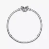 Pandora Moments Schmetterlingsverschluss-Snake Chain-Armband aus Sterlingsilber Pandora Moments Schmetterlingsverschluss-Snake Chain-Armband aus Sterlingsilber