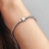 Pandora Moments Snake Chain-Armband mit Marvel-Logo-Verschluss – Sterlingsilber Pandora Moments Snake Chain-Armband mit Marvel-Logo-Verschluss – Sterlingsilber