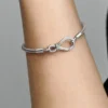 Pandora Moments Snake Chain Armband mit Unendlichkeitsknoten – Sterlingsilber Pandora Moments Snake Chain Armband mit Unendlichkeitsknoten – Sterlingsilber