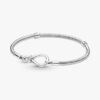 Pandora Moments Snake Chain Armband mit Unendlichkeitsknoten – Sterlingsilber Pandora Moments Snake Chain Armband mit Unendlichkeitsknoten – Sterlingsilber