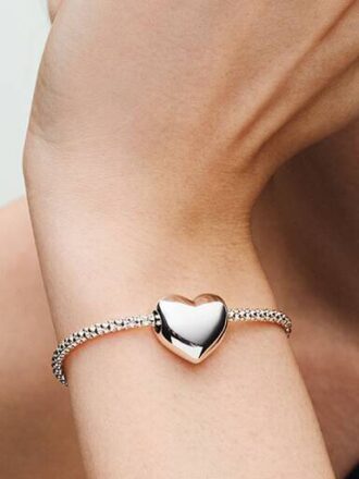 Pandora Moments Studded Chain Slider Armband – Sterlingsilber