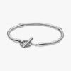 Pandora Moments T-Bar-Snake Chain-Armband – Sterlingsilber