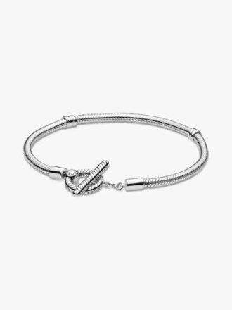 Pandora Moments T-Bar-Snake Chain-Armband – Sterlingsilber