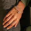 Pandora Moments T-Bar-Snake Chain-Armband – Sterlingsilber