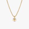 Pandora Nova 14-karätige Gold-Halskette mit Anhänger aus Labor-Diamanten – 0,50 ct TW, 14-karätiges Gold Pandora Nova 14-karätige Gold-Halskette mit Anhänger aus Labor-Diamanten – 0,50 ct TW, 14-karätiges Gold