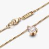 Pandora Nova 14-karätige Gold-Halskette mit Anhänger aus Labordiamanten – 1,00 ct TW, 14-karätiges Gold Pandora Nova 14-karätige Gold-Halskette mit Anhänger aus Labordiamanten – 1,00 ct TW, 14-karätiges Gold