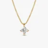 Pandora Nova 14-karätige Gold-Halskette mit Anhänger aus Labordiamanten – 1,00 ct TW, 14-karätiges Gold Pandora Nova 14-karätige Gold-Halskette mit Anhänger aus Labordiamanten – 1,00 ct TW, 14-karätiges Gold