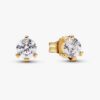 Pandora Nova 14-karätige Gold-Ohrringe mit Labordiamanten – 0,50 ct TW, 14-karätiges Gold