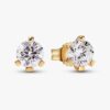 Pandora Nova 14-karätige Gold-Ohrringe mit Labordiamanten – 1,00 ct TW, 14-karätiges Gold