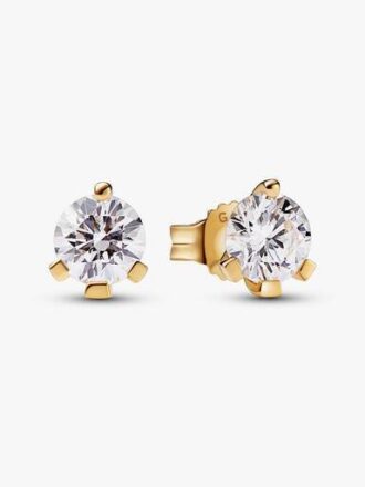 Pandora Nova 14-karätige Gold-Ohrringe mit Labordiamanten – 1,00 ct TW, 14-karätiges Gold