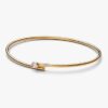 Pandora Nova 14-karätiger Gold-Bangle mit synthetischen Diamanten – 0,25 ct TW, 14-karätiges Gold Pandora Nova 14-karätiger Gold-Bangle mit synthetischen Diamanten – 0,25 ct TW, 14-karätiges Gold