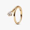 Pandora Nova 14-karätiger Goldring mit asymmetrischem, im Labor gezüchtetem Diamanten – 0,50 Karat Gesamtgewicht, 14-karätiges Gold Pandora Nova 14-karätiger Goldring mit asymmetrischem, im Labor gezüchtetem Diamanten – 0,50 Karat Gesamtgewicht, 14-karätiges Gold