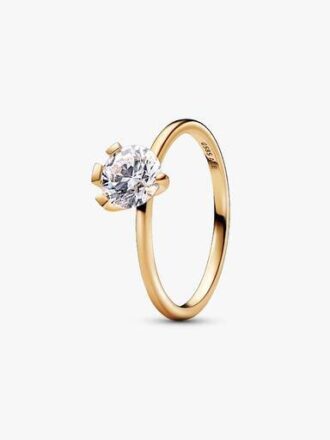 Pandora Nova 14-karätiger Goldring mit synthetischem Diamanten – 1,00 ct TW, 14-karätiges Gold