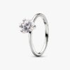 Pandora Nova 14-karätiger Weißgold-Ring mit synthetischem Diamanten – 1,00 ct TW, 14-karätiges Weißgold Pandora Nova 14-karätiger Weißgold-Ring mit synthetischem Diamanten – 1,00 ct TW, 14-karätiges Weißgold