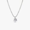 Pandora Nova Halskette mit Anhänger aus 14 Karat Weißgold mit Lab-Grown Diamonds – 0,50 Karat Gesamtgewicht, 14 Karat Weißgold