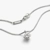 Pandora Nova Halskette mit Anhänger aus 14 Karat Weißgold und Lab-Grown Diamonds – 1,00 Karat Gesamtgewicht, 14 Karat Weißgold Pandora Nova Halskette mit Anhänger aus 14 Karat Weißgold und Lab-Grown Diamonds – 1,00 Karat Gesamtgewicht, 14 Karat Weißgold