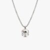 Pandora Nova Halskette mit Anhänger aus 14 Karat Weißgold und Lab-Grown Diamonds – 1,00 Karat Gesamtgewicht, 14 Karat Weißgold Pandora Nova Halskette mit Anhänger aus 14 Karat Weißgold und Lab-Grown Diamonds – 1,00 Karat Gesamtgewicht, 14 Karat Weißgold
