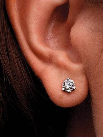 Pandora Nova Ohrringe aus 14 Karat Weißgold mit Lab-Grown Diamonds – 1,00 Karat Gesamtgewicht, 14 Karat Weißgold