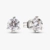 Pandora Nova Ohrringe aus 14 Karat Weißgold mit Lab-Grown Diamonds – 1,00 Karat Gesamtgewicht, 14 Karat Weißgold
