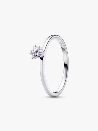 Pandora Nova Sterling-Silber-Ring mit versetztem Lab-Grown-Diamanten – 0,25 ct TW, Sterling-Silber
