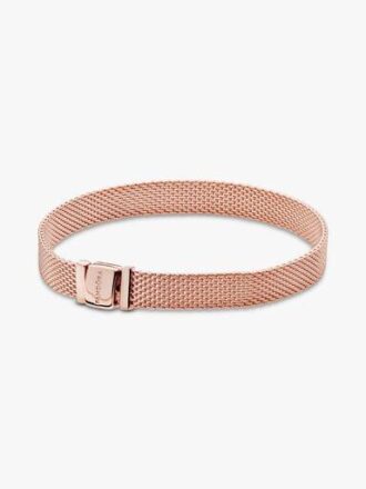 Pandora Reflexions™ Mesh-Armband – 14 Karat Roségold-Beschichtung