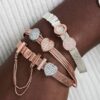 Pandora Reflexions™ Mesh-Armband – 14 Karat Roségold-Beschichtung
