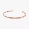 Pandora Signature I-D offener Bangle, 14 Karat Roségold-Beschichtung Pandora Signature I-D offener Bangle, 14 Karat Roségold-Beschichtung
