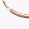 Pandora Signature I-D Pavé-Bangle, 14 Karat Roségold-Beschichtung