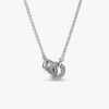 Pandora Signature Intertwined Pavé Pendant Halskette – Sterlingsilber Pandora Signature Intertwined Pavé Pendant Halskette – Sterlingsilber