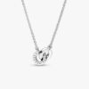 Pandora Signature Intertwined Pavé Pendant Halskette – Sterlingsilber Pandora Signature Intertwined Pavé Pendant Halskette – Sterlingsilber