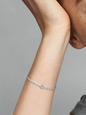 Pandora Signature Pavé Bold Chain Armband – Sterlingsilber