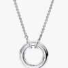 Pandora Signature Two-Tone Logo & Pavé Halskette – Sterlingsilber, 14 Karat Roségold-Beschichtung Pandora Signature Two-Tone Logo & Pavé Halskette – Sterlingsilber, 14 Karat Roségold-Beschichtung