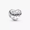 Pandora Sterling Silver Lab-Grown Diamonds Heart Charm, 0.53 carats total, Sterling Silver Pandora Sterling Silver Lab-Grown Diamonds Heart Charm, 0.53 carats total, Sterling Silver