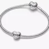 Pandora Sterling Silver Lab-Grown Diamonds Heart Charm, 0.53 carats total, Sterling Silver Pandora Sterling Silver Lab-Grown Diamonds Heart Charm, 0.53 carats total, Sterling Silver