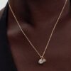 Pandora Talisman 14-karätiger Gold-Anhänger mit Herz aus Lab-Grown Diamonds – 0,75 ct TW, 14-karätiges Gold